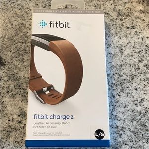 New never opened leather Fitbit charge 2 b…